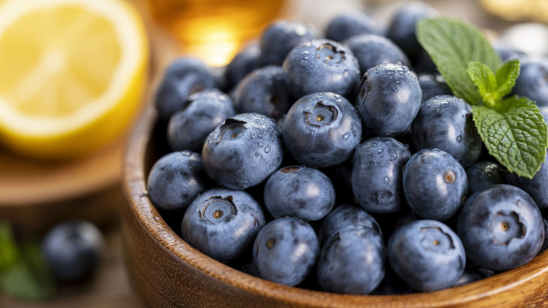 Blueberries in a bowl