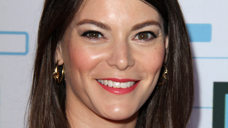 Gail Simmons with lipstick on