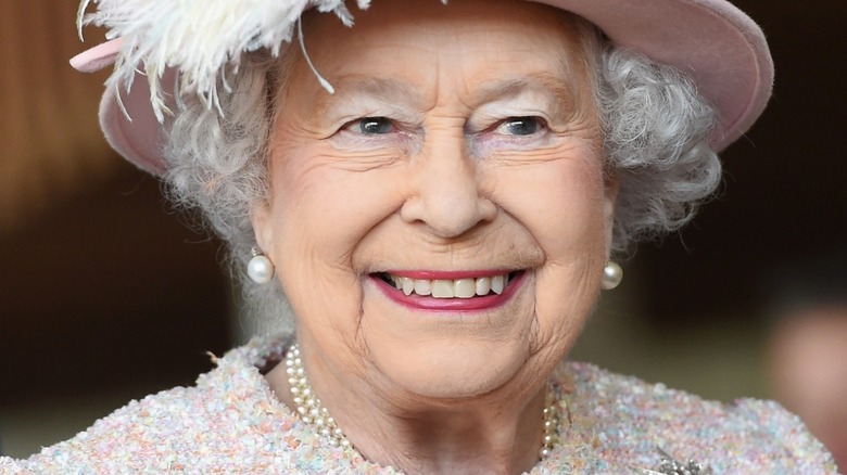 Queen Elizabeth II smiling