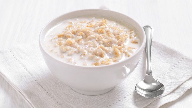 bowl of cereal with milk