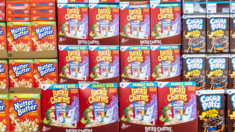 General Mills Cereals on store shelves