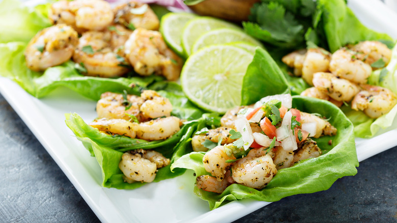 shrimp lettuce wraps