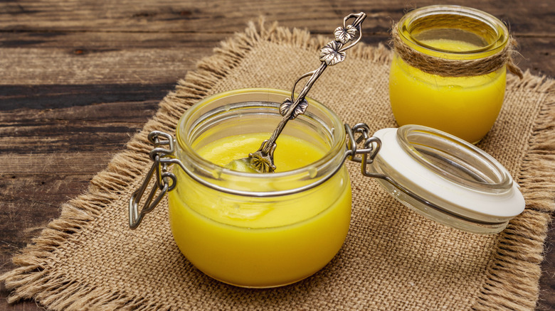 Two jars of ghee