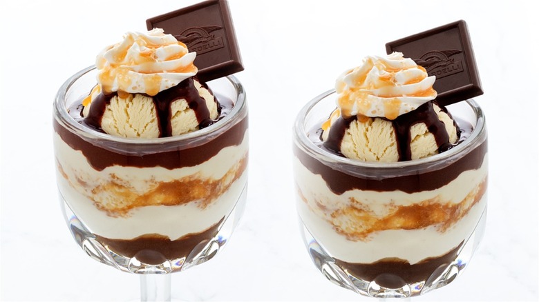 Two Ghirardelli sundaes