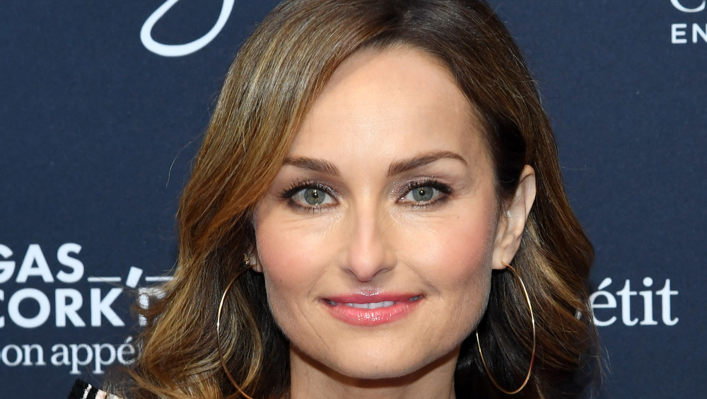 Giada De Laurentiis hoop earrings