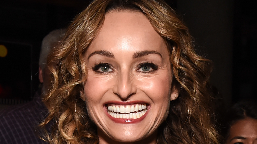 Giada De Laurentiis in red lipstick