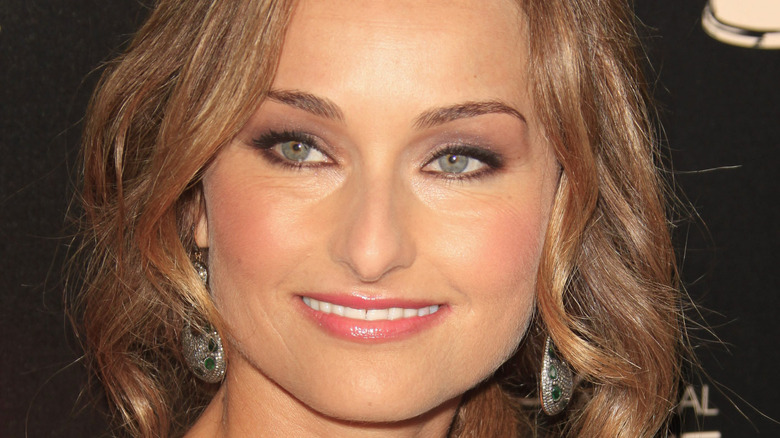 Giada De Laurentiis with sparkling earrings