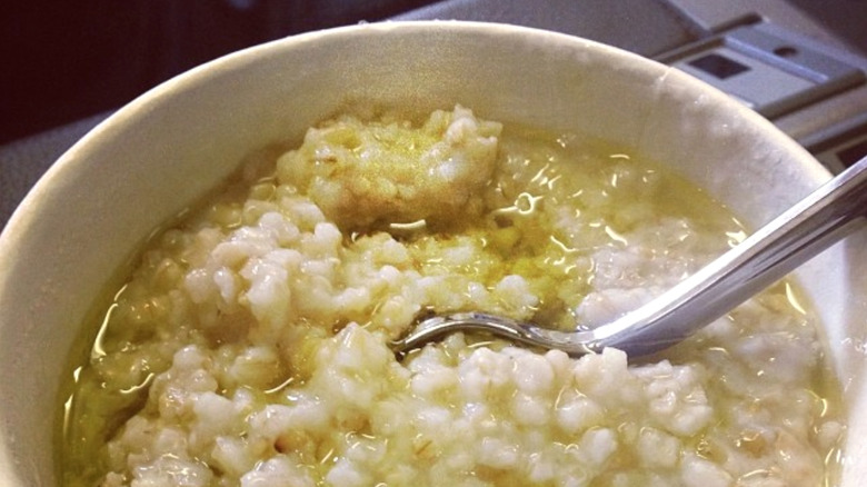 Grains and olive oil