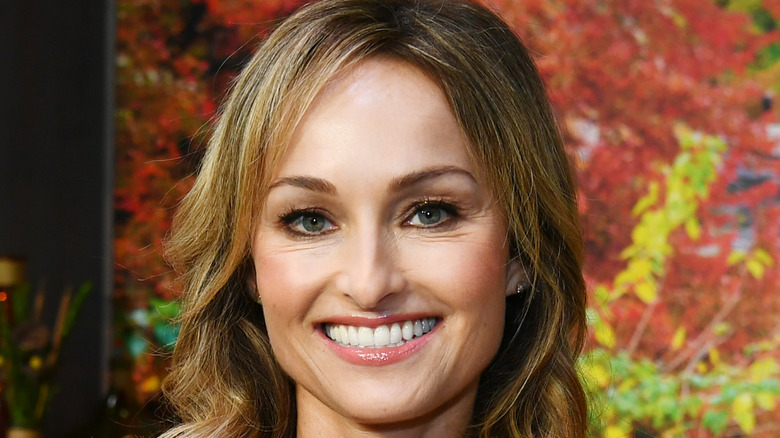 Giada De Laurentiis in pink lip gloss