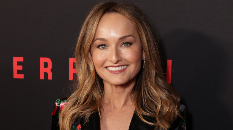 Celebrity chef Giada De Laurentiis smiling for cameras at publicity event