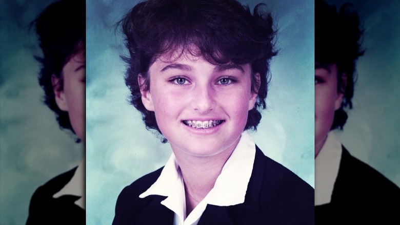 Giada De Laurentiis posing for school photo