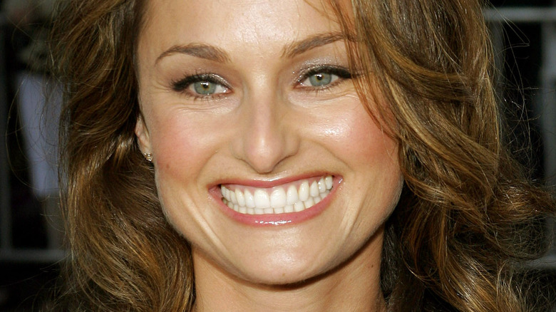 Giada De Laurentiis with hair down and wide smile