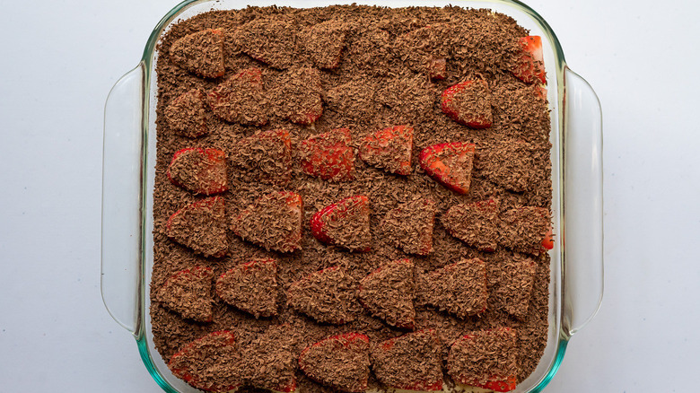 tiramisu with chocolate shavings
