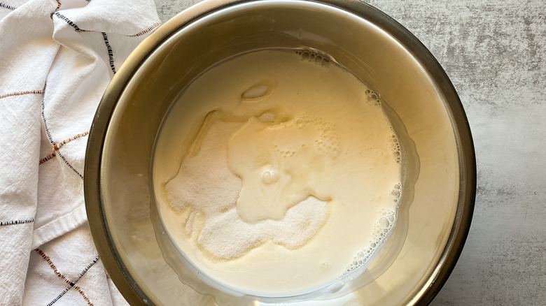 dairy and sugar in bowl
