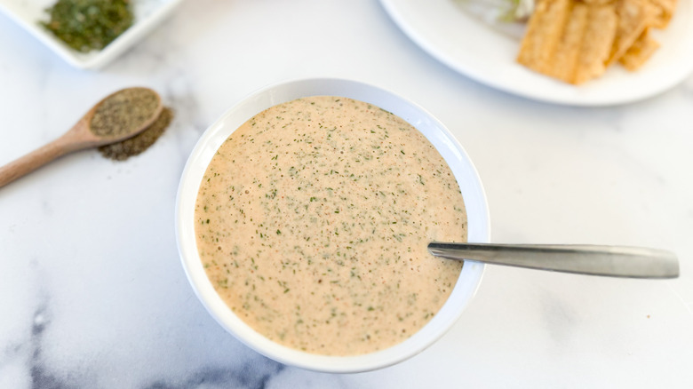 condiment in white bowl