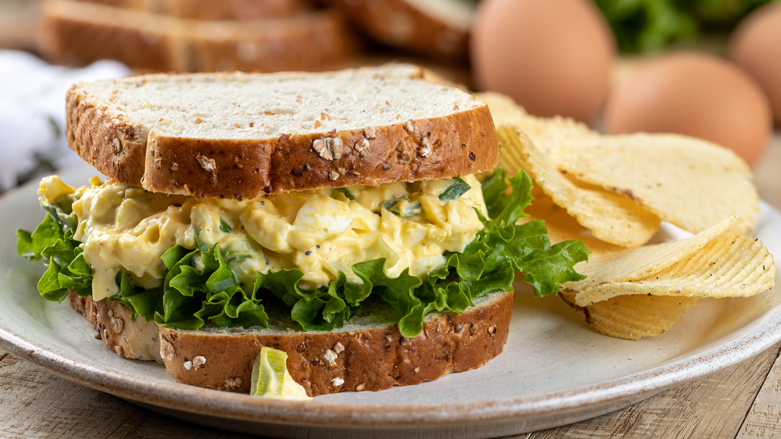 Give Egg Salad A Briny Upgrade With Pickled Eggs
