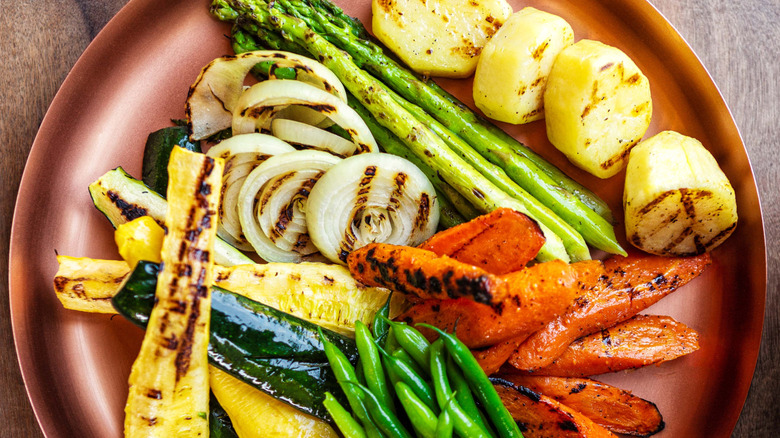 Char-grilled vegetables