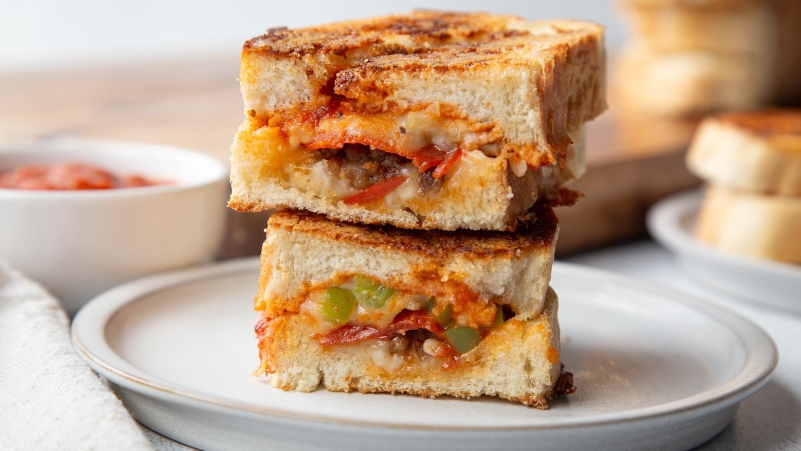 Give Your Grilled Cheese Sandwich The Supreme Pizza Treatment