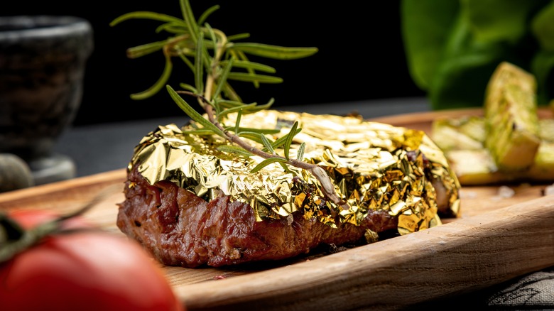 Golden steak