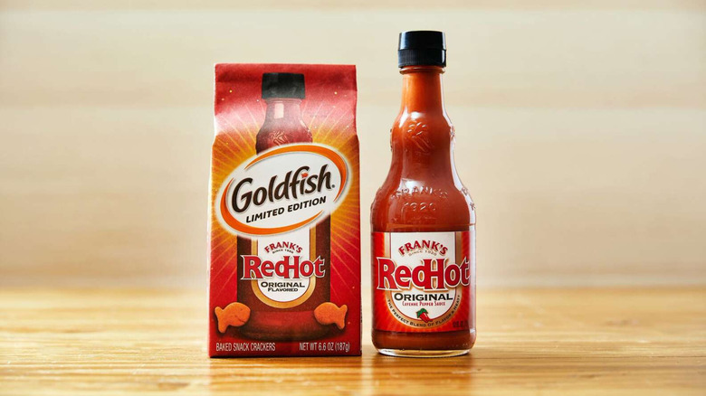 Goldish Frank's RedHot crackers