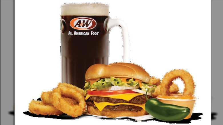 A&W Spicy Papa meal