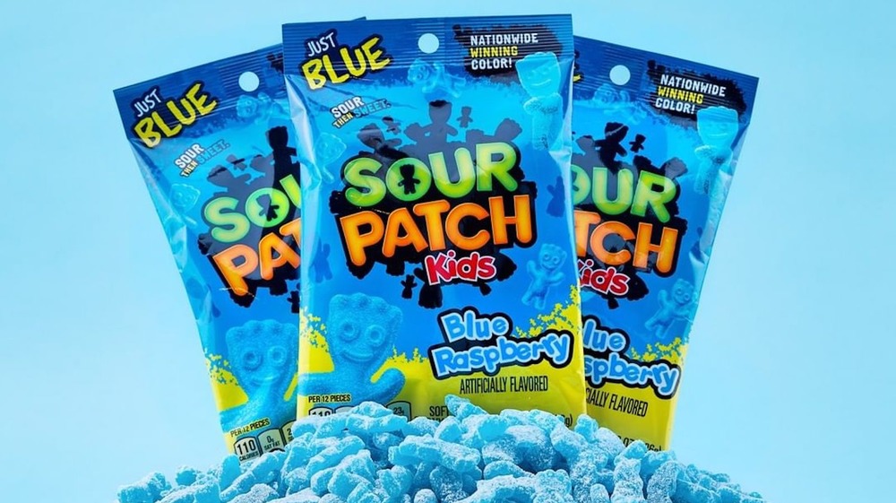 Bags of Blue Raspberry Sour Patch Kids