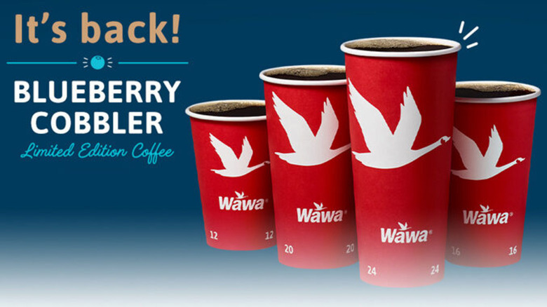Wawa's limited edition BlueBerry Cobbler Coffee 