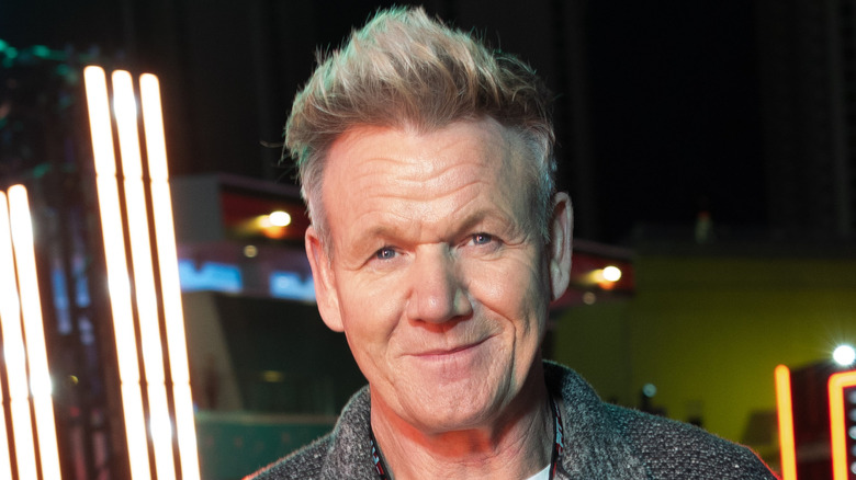 Gordon Ramsay smirking