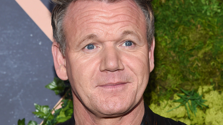 Gordon Ramsay smiles in close-up