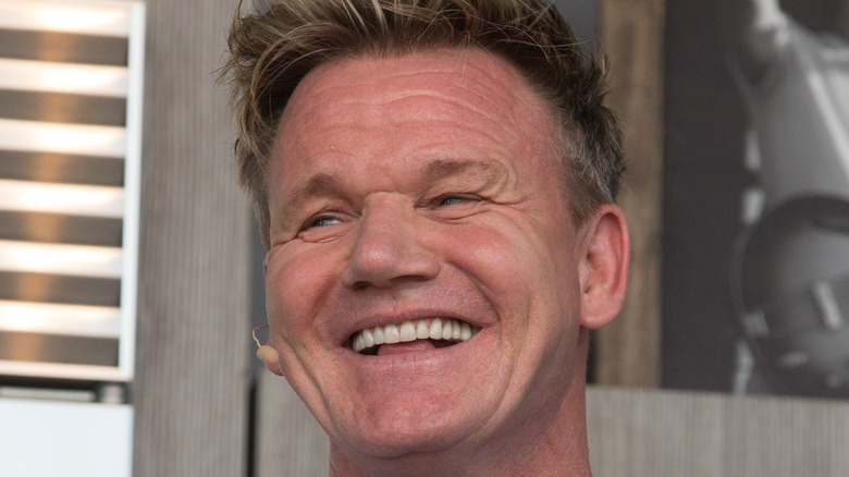 Gordon Ramsay smiling wide