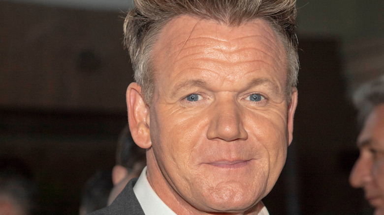 Gordon Ramsay smirking