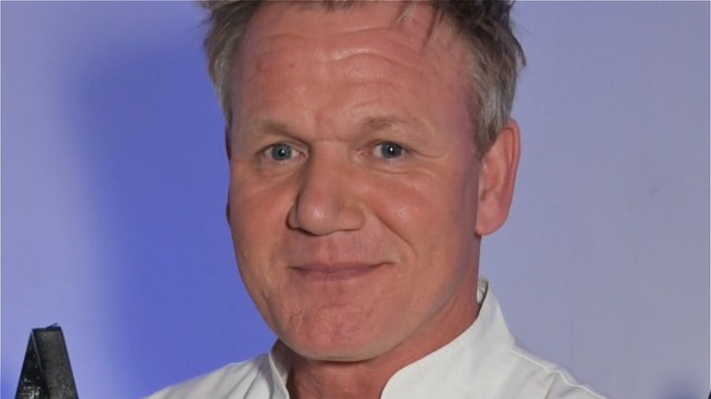 Gordon Ramsay smiles close-up