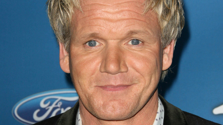 Gordon Ramsay smirking