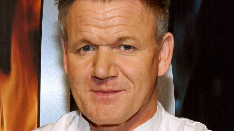 Gordon Ramsay poses at event