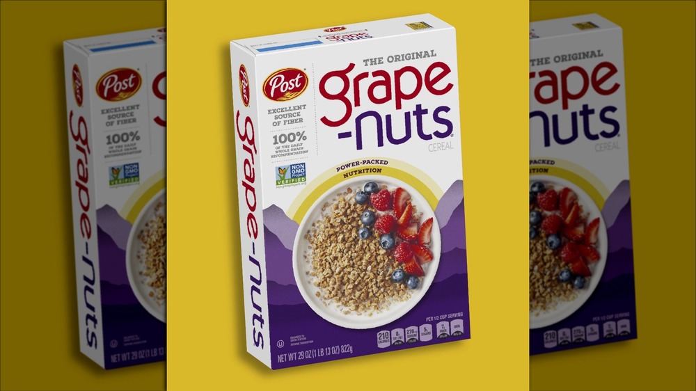 Box of Grape Nut cereal