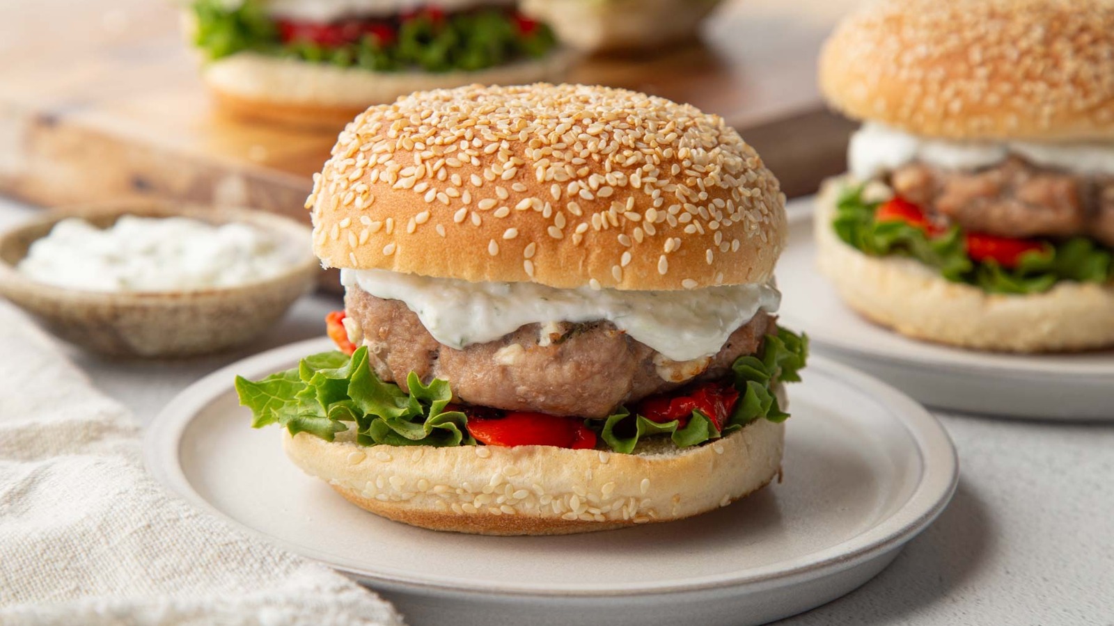 Greek Turkey Burger With Tzatziki Recipe