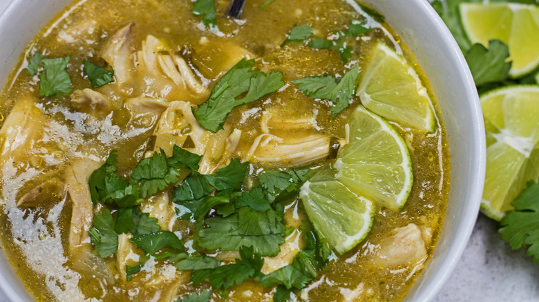 green chili chicken stew