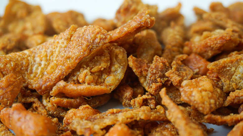 Crispy chicken skin