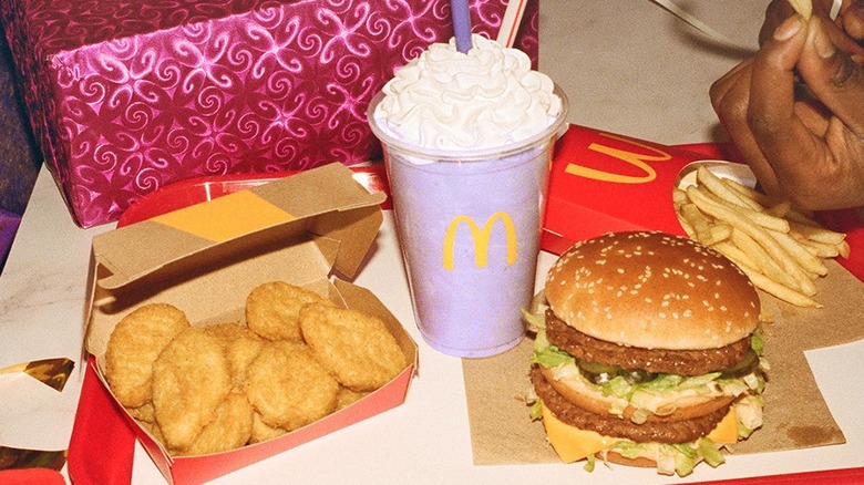 Grimace shake McDonalds Meal