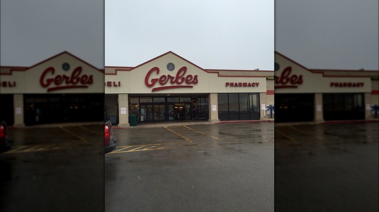 Exterior of a Gerbes supermarket in Camdenton, MO