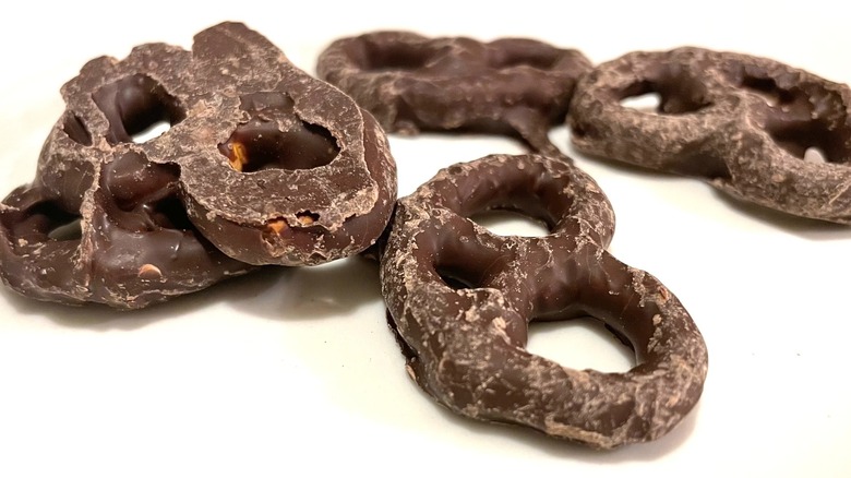 nice milk chocolate pretzels