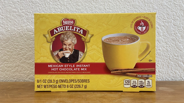 box of Abuelita hot chocolate mix