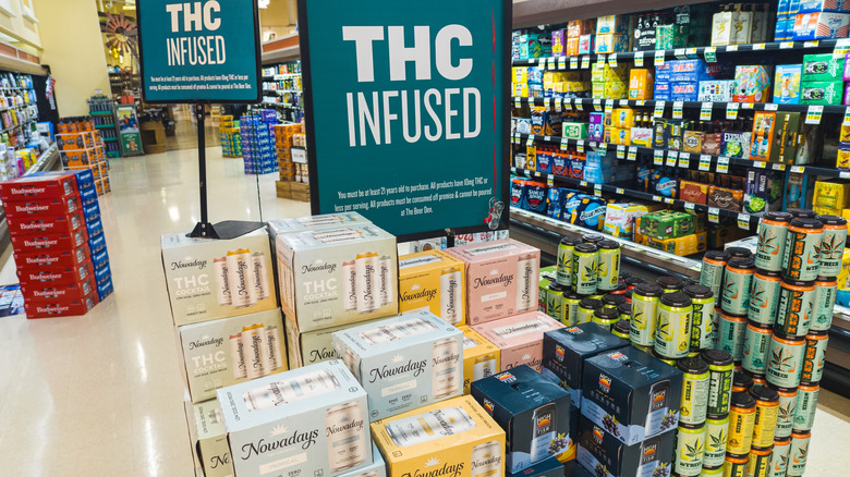 THC-infused beverages at a grocery story in North Carolina