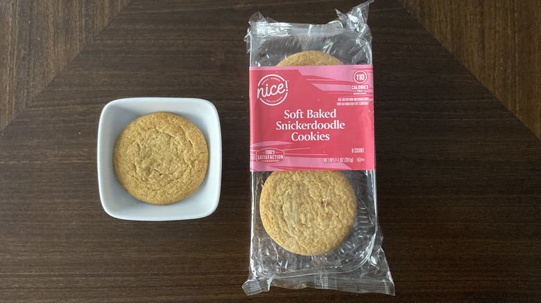 Nice! snickerdoodles from Walgreens in packaging and in a bowl