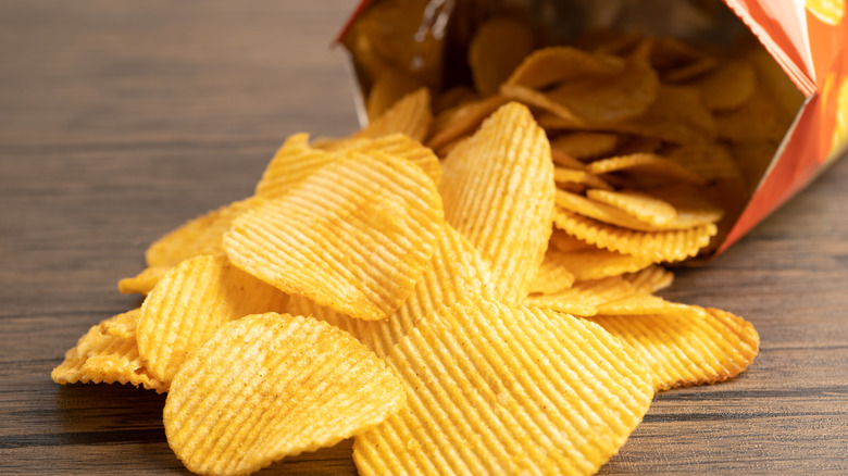 bagged potato chips