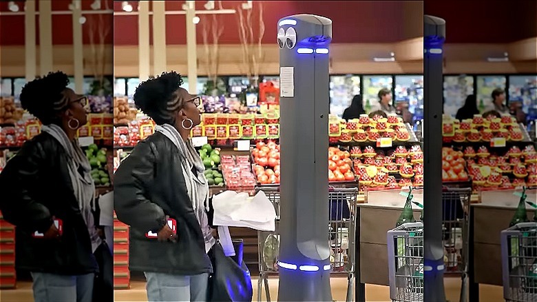 Marty bot with customer