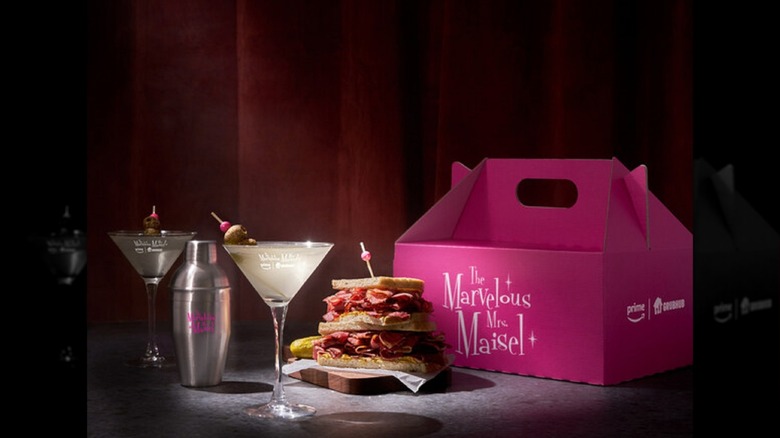 Mrs. Maisel pastrami martini