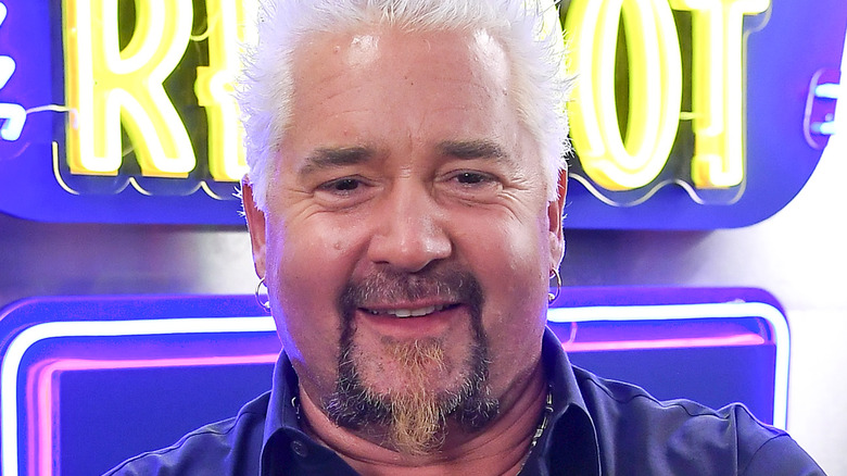 Guy Fieri on set