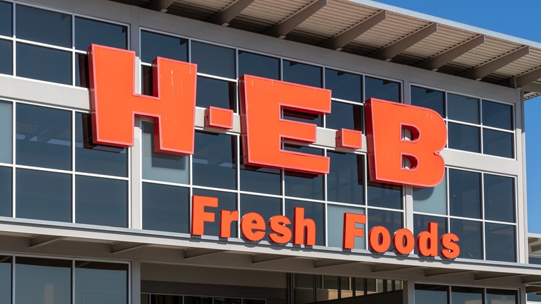 H-E-B sign on store