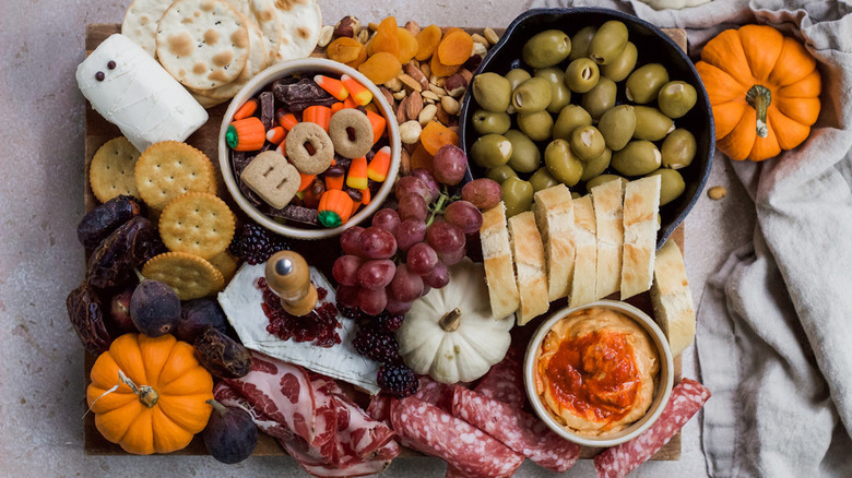 Halloween charcuterie board